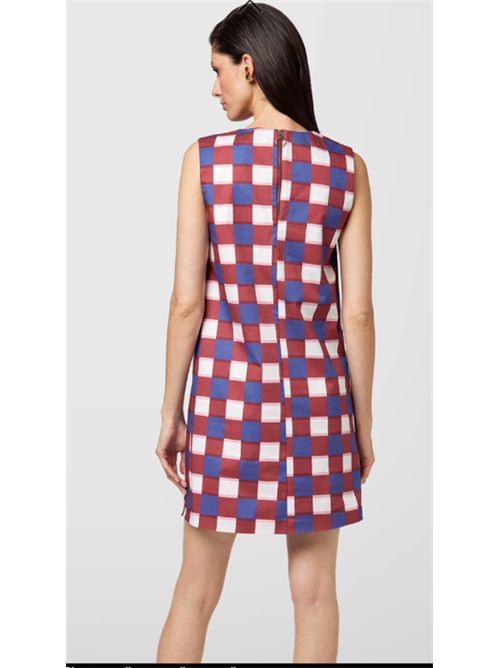 Abito girocollo corto S/M Check Alpha Studio ALPHA STUDIO | AD-6651O-9000
